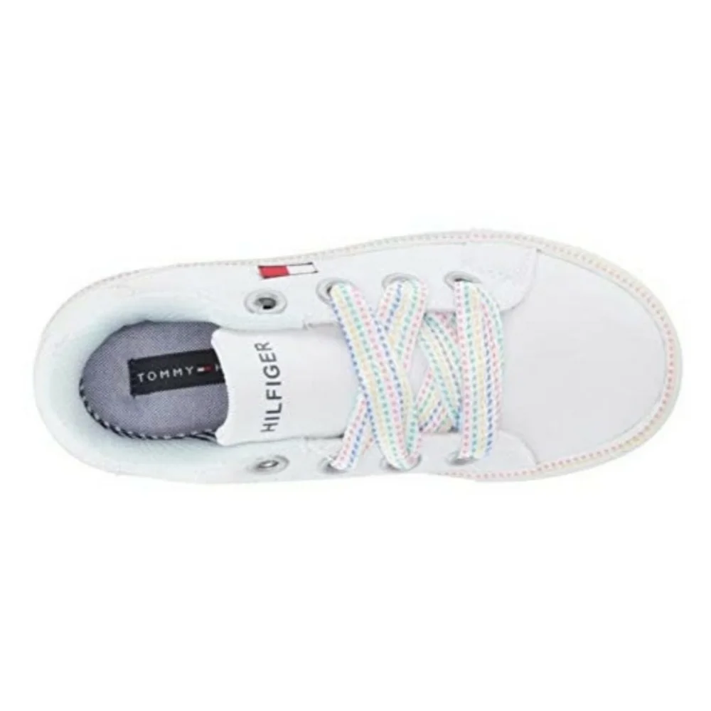 Tommy Hilfiger Kids Pina Platform Size 2 Color White New